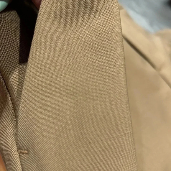 Alice + Olivia Low Rise Straight Leg Trouser in Tan Size 8 - Picture 11 of 11